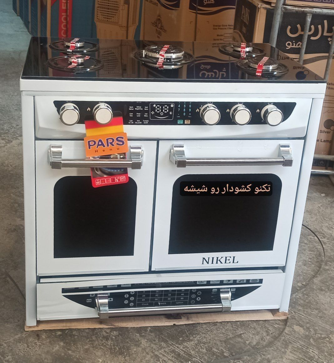 اجاق گاز طرح فر تکنو رویه شیشه