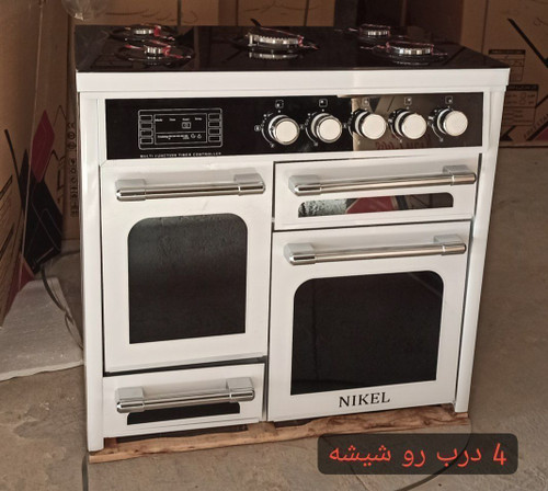 اجاق گاز طرح فر چهار درب رویه شیشه